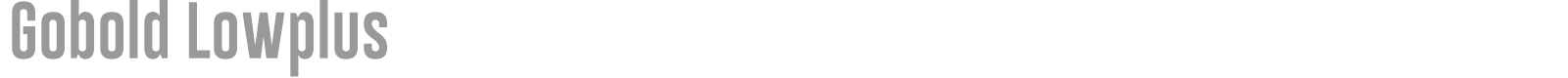 Gobold font preview